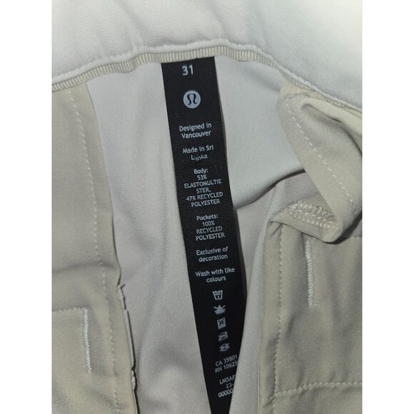 Lululemon Commission Warpstreme Pant Slim 31" x 32" NEW NWT Four-Way Stretch - Picture 5 of 10